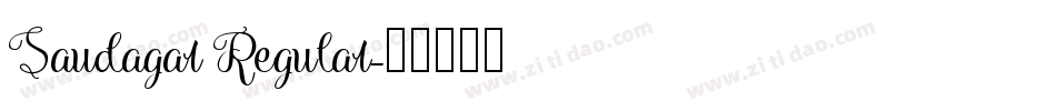 Saudagar Regular字体转换